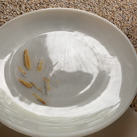 2 Vintage Fire King Oven Ware Wheat Dinner Plates - Picture 9 of 9
